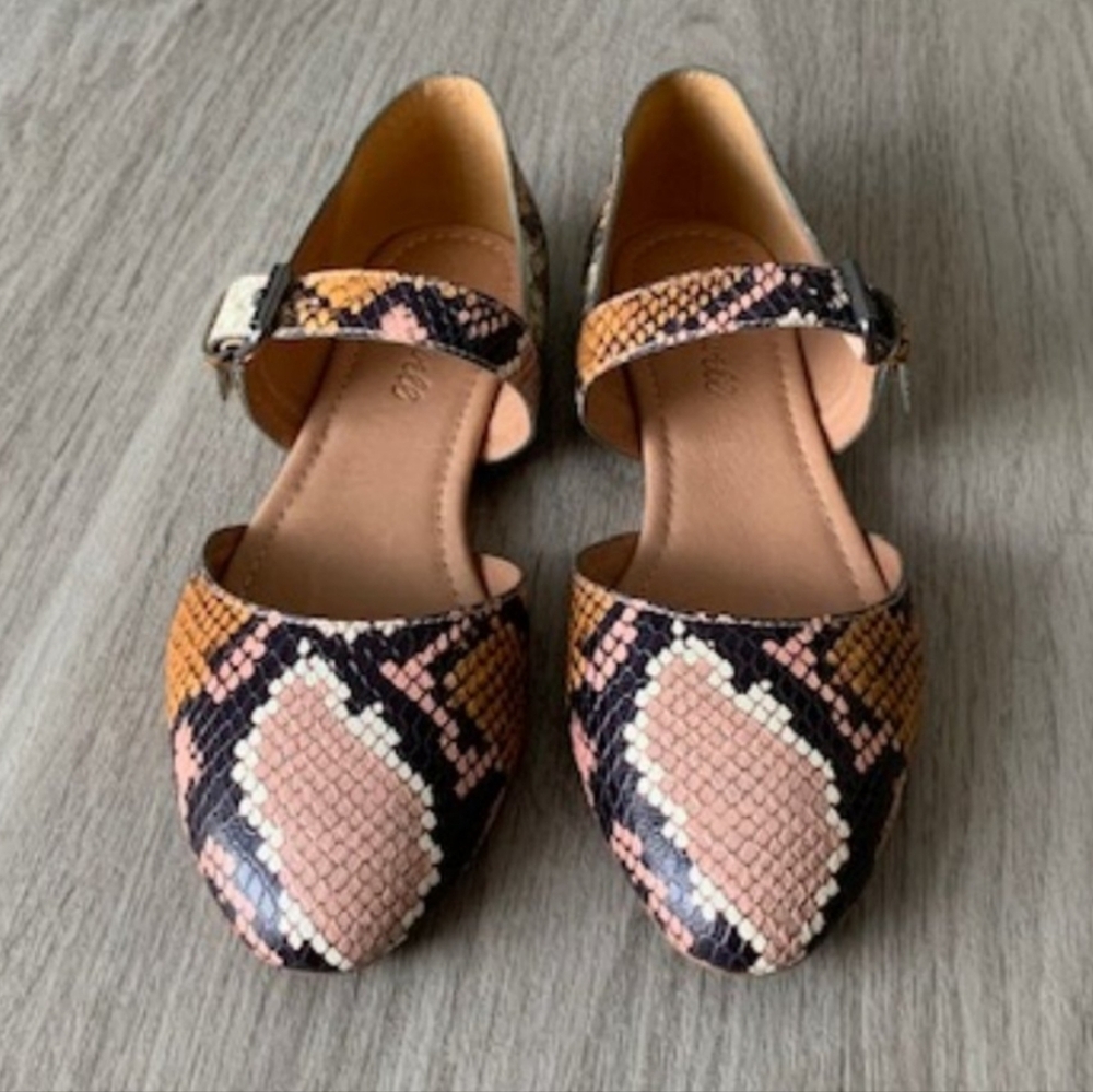 Madewell Alina Snakeskin Pattern Women's Flats - Size 6 1/2